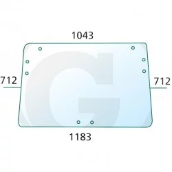 VITRE ARRIERE SUPERIEURE