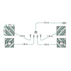 SATZ KOMPLETTER SIGNALSCHILDER ( VORVERKABELUNG + BELEUCHTUNG )