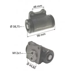 CYLINDRE RECEPTEUR DE FREIN POUR DEUTZ