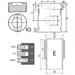 F4L913 ENGINE OVERHAUL KIT