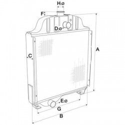 RADIATEUR POUR MASSEY FERGUSON
