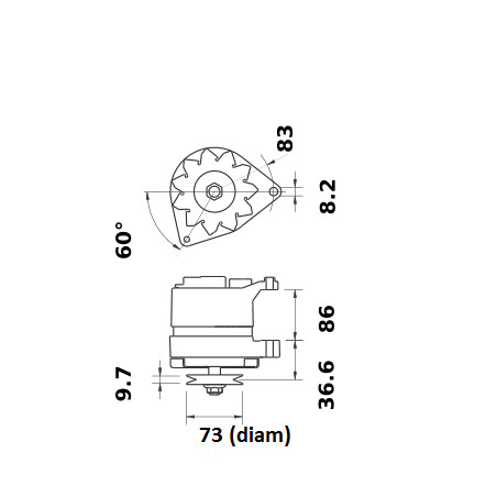 ALTERNATOR 12V 32A