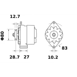 ALTERNADOR 14V 33A