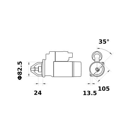 DEMARREUR 12V 3KW DEMARREUR 12V 3KW