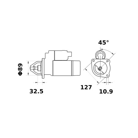 STARTER 12V 2.8KW