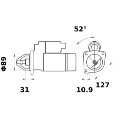 STARTER 12V 3KW