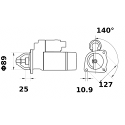 ANLASSER 12V 3,1 KW