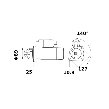 AVVIAMENTO 12V 3,1 KW