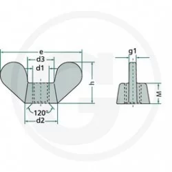 M10 WING NUT