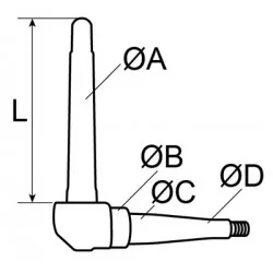 DERECHO NUDILLO PARA CASE 3405600R1 - 3405602R1