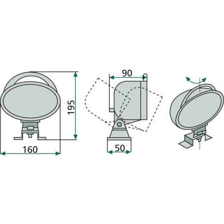 OVAL WORK LIGHT