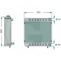 RADIATEUR POUR SOMECA 5109294 - 5103110