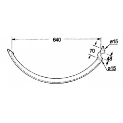 AIGUILLE POUR CASE F200/F220 - MASSEY FERGUSON MF105