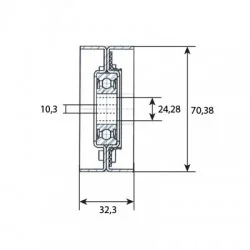 POULIE POUR TENDEUR 70 MM