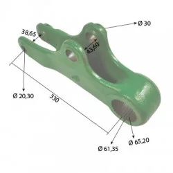 RIGHT UPPER LIFT ARM FOR JOHN DEERE