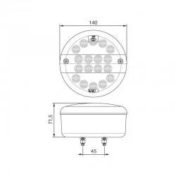 LUZ TRASEIRA (DIREITA E ESQUERDA)