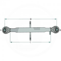 BARRE DE POUSSE M36 X 3 - L570/870 - CATEGORIE 3/3