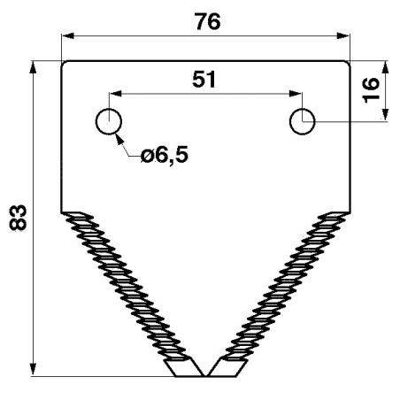 SECTION SUR-FAUCILLEE POUR CLAAS - 6112081