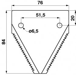 SEZIONE STICKED PER CLAAS - 6113160 - 611316.0