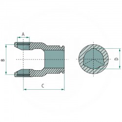 MACHOIRE POUR TUBE INTERIEUR 