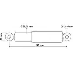 HINTERER KABINENSTOSSDÄMPFER FÜR DEUTZ - 04426629