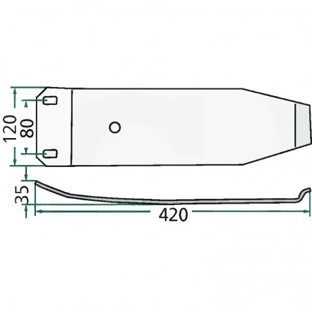 PATIN POUR FAUCHEUSE KUHN - 55911400