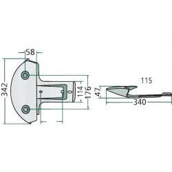 PATIN POUR FAUCHEUSE KUHN - 56190600
