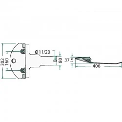 PATIN POUR FAUCHEUSE KUHN - 56809300