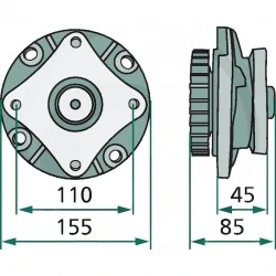 PALIER COMPLET POUR FAUCHEUSE KUHN - 56803940