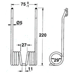 DENT DE PICK UP POUR RIVIERE CASALIS - A81432