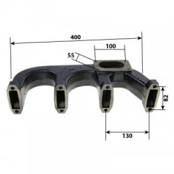 COLLETTORE DI SCARICO PER DEUTZ 04230318
