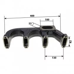 COLLECTEUR D ECHAPPEMENT POUR DEUTZ 04230318