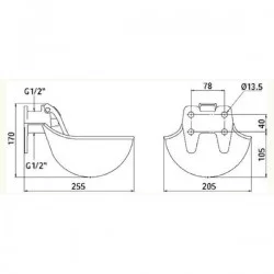 BEVANDE IN GHISA PER BOVINI - AF2002