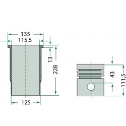 LINER / PISTON / RINGS KIT