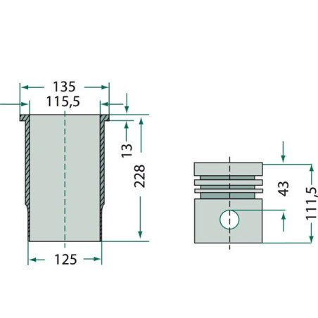 LINER / PISTON / RINGS KIT
