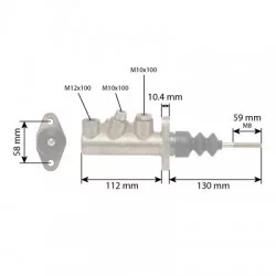 Hauptbremszylinder 3305623m92 für Massey Ferguson