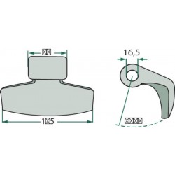 MARTILLO 70 X 185 R88 16.5