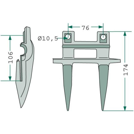 DOPPELFINGER 6''