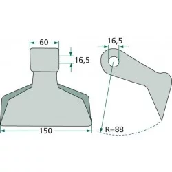 MARTEAU 150 X 60 R88 16.5