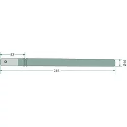 DOIGT ESCAMOTABLE L 245 MM