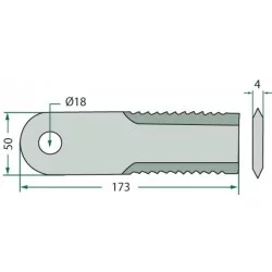 CUCHILLO PICADOR DENTADO