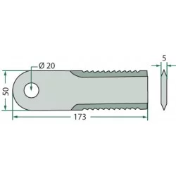 COLTELLO TRUCIATORE DENTATO