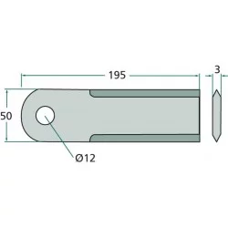 CUCHILLO PICADOR LISO