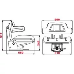 SEAT MULTI POSITION SCHWARZ 