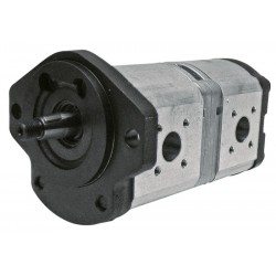 DOUBLE HYDRAULIC PUMP 14 + 8 CC LEFT ROTATION