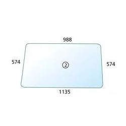 UPPER RIGHT & LEFT DOOR GLASS