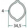 ARTICULACIÓN CARDÁN GRAN ANGULAR 80°