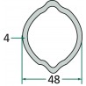 ARTICULACIÓN CARDÁN GRAN ANGULAR 80°