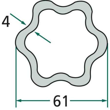 ARTICULACIÓN CARDÁN GRAN ANGULAR 80°