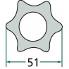 ARTICULACIÓN CARDÁN GRAN ANGULAR 80°